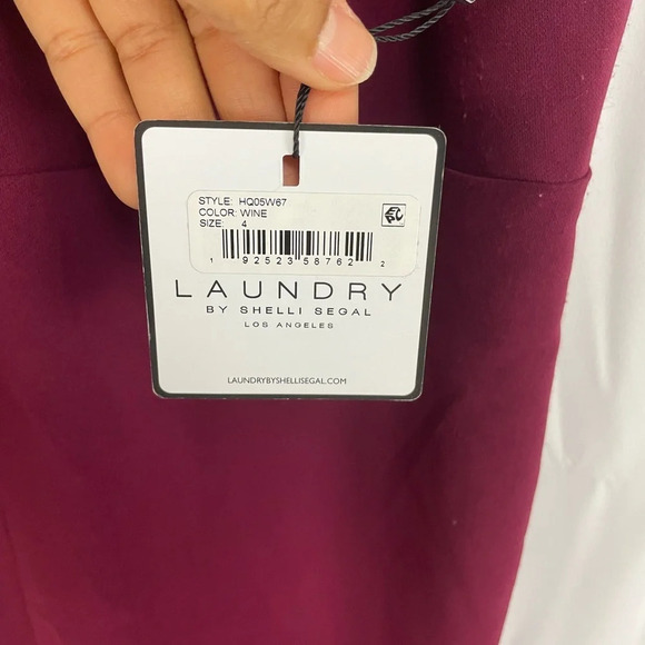 NWT Laundry Wine Sleeveless Mermaid Dress 4 - Picture 9 of 11